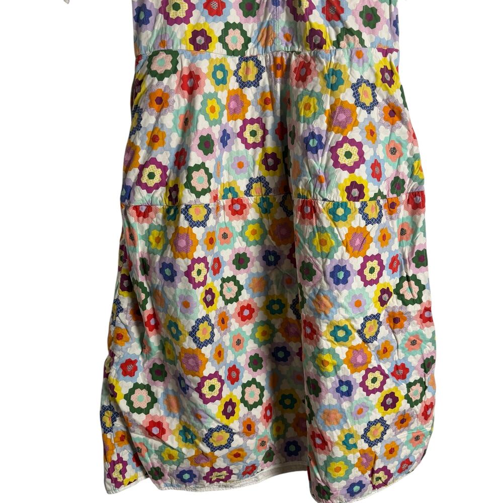 Mira Mikati White Floral Crochet Maxi Dress with Multicolor Flowers - Picture 15 of 16